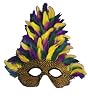 Mardi Gras Mask Venetian Mask Masquerade Ball Feathers