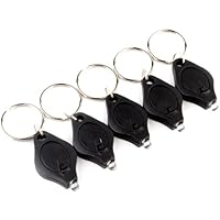 10 Pack 22000MCD Mini LED Flashlight Torch Light Lamp Keychain