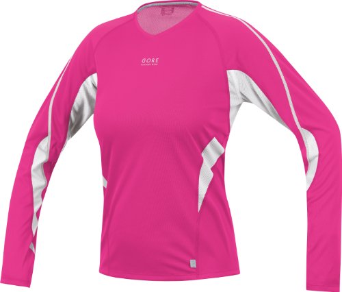 GORE RUNNING WEAR Damen LONG Shirt AIR, fuchsia/white, 42 Preisvergleich