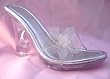 Clear Cinderella Wedges Sandals Formal Wedding Shoes Slides