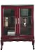 Queen Anne Bookcase / glass Door Three shelf Mahogany