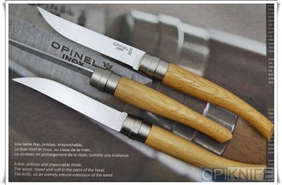 Opinel Steak Knives Oak of 6)
