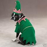 Pet Supplies : Dog Costume - Santa Elf Pet Christmas Holiday Costume - Small