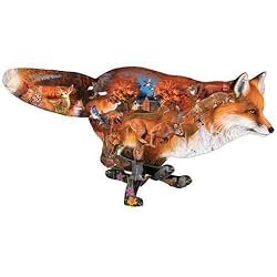 Dennis Rogers Sly Fox Shaped 1000 pc Jigsaw Puzzle by Sunsout