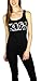 KISS Womens Distressed Logo Tank Top Black