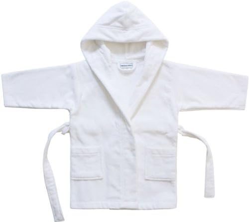 Kids Terry Robe (l (8-10 yrs old), White)