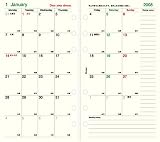 DR81 Date your dream 2008年日付入マンスリースケジュール聖書サイズシステム手帳リフィル