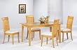 Maple Finish 5 Piece Dining Set By Coaster Furniture