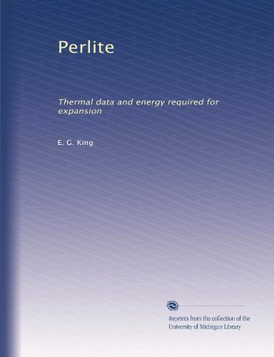 Perlite: Thermal data and energy required for expansion
