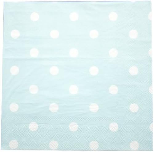 Baby Blue Coordinating Classics Polka Dot Lunch Napkins 20ct