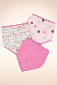 3 Pack Pure Cotton Spotted Bibs