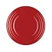 Rachael Ray Dinnerware Double Ridge Salad Plate Set, 4-Piece, Red