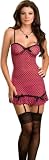 Sexy Babydoll Lingerie Set - Baby Doll, Thong, Garters & Stockings