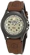Timex Women's T47042 Expedition Brown Leather Strap Metal Field Watch