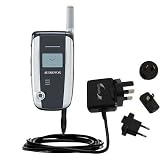 International Wall / AC Charger for the Audiovox CDM8910 - Gomadic Brand w/ TipExchange Technology