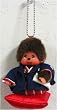 Japanesque Monchhichi Boy Rakugo Keychain Plush Doll