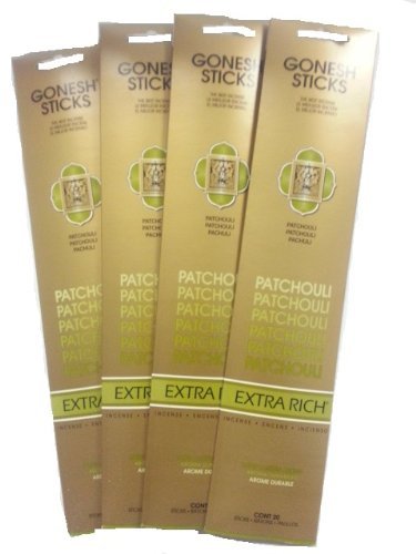Gonesh Incense Sticks - Patchouli lot of 4