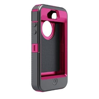 Set A Shopping Price Drop Alert For OtterBox Defender Series Hybrid Case & Holster for iPhone 4 & 4S  - Retail Packaging - Peony Pink/Gunmetal Grey