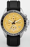 Fossil #CH2647 Men's Silcone Strap Decker Chronograph Yellow Dial Watch