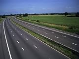 M4 Motorway Cuts Through the Countryside at Burton, Avon, England, United Kingdom, Europe Photographic Poster Print by Julia Bayne, 32x24