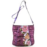 Ed Hardy Renee Live Love Luck Crossbody Bag - Purple
