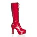 High Heels Stiefel Lack rot