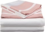 Kensington Collection 320-Thread-Count Cotton Full Sheet Set, Rose