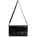 Jack&Chris® New Women Leather Envelop Clutch Shoulder Tote Bag Handbag Purse,WBGT035 (Black)