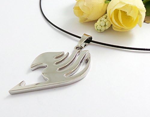Mimiki Fairy Tail Necklace Cosplay Pretend Play Silver