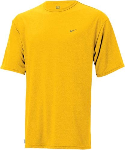 Nike 125101 Dri-Fit Short Sleeve Training Shirt - Gold