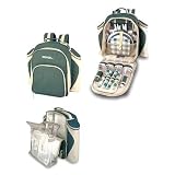 Countour Picnic Backpack Service for 4 - Green