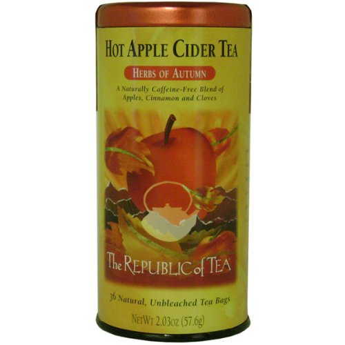 Hot Apple Cider Tea, Republic of Tea 36 Tea Bags by The Republic of Tea