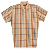 Cotton Works Big & Tall Sandwash Check Short Sleeve Shirt