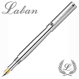 Laban 925 Sterling Silver Fountain Pen with Golf Clip