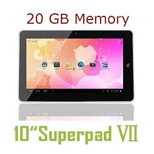 10 inch 10.2" Tablet PC Flytouch Superpad 7 Latest Android 4.0.4