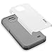 ZTE Overture 2 Case, RANZ Grey with White Hard Impact Dual Layer Shockproof Bumper Case For ZTE Overture 2/ Maven/ Z810/ Z812/ Z813 / Z791/ Z792