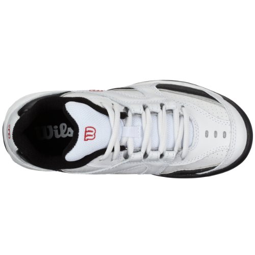 Wilson Pro Staff Advantage wrs979600045, Unisex - Kinder Sportschuhe - Tennis, weiss, (weiß/schwarz/silber rot), EU 37 2/3, (US 5.0), (UK 4.5)