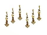 Bindi Body Stickers Large Rainbow Pack Sari Salwar Bollywood Bindis BROWN Gold