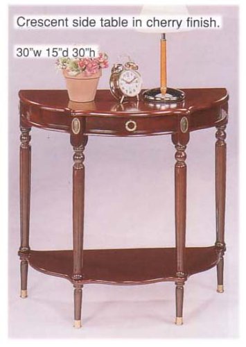 Cherry Finish Accented Side w/ Drawer