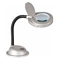3-Diopter Magnifying Desk Lamp - Silvertone