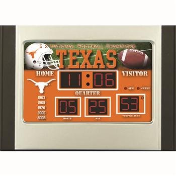 Texas Longhorns Scoreboard Desk Clock
