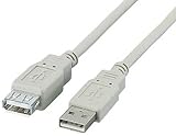 ELECOM USB�����P�[�u�� USB(A)�I�X-USB(A)���X 1.0m �x�[�W�� USB-EA