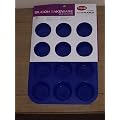 12 Cup Silicon / Silicone Muffin Tray Cupcake Cake Cases, moulds. Available in pink, blue or red.