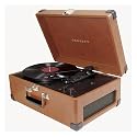Crosley CR49 Traveler Portable Turntable, Tan