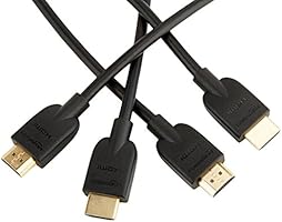 AmazonBasics High-Speed HDMI Cable, 3 Feet (2-Pack)