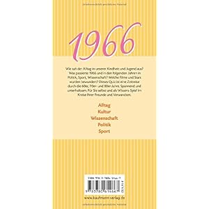 Jahrgangs-Quiz 1966: Unsere Kindheit und Jugend