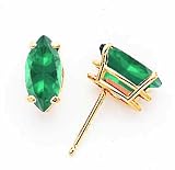 14k 10x5mm Marquise Mount St. Helens earring XE105MS