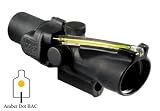 Trijicon 2X20 Compact ACOG Day & Night Gunsight TA47 - Tritium Reticle & BAC with M16 Base Mount Models: Trijicon ACOG 2x20 Optical Compact Sight with M16 Base - Amber Dot Reticle - Special Order Model TA47-6
