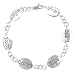 Inspire Sterling Silver .925 Word 'Believe' 'Faith' 'Dream' 'Hope' 'Love' 'Laugh' Letter Rolo Link Bracelet