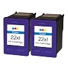 2x 22 Druckerpatrone ersetzt HP 22 C9352 mit XL F�llmenge passend f�r HP Deskjet F2100 F2110 F2120 F2128 F2140 F2149 F2179 F2180 F2185 F2187 F2188 F2200 F2210 F2212 F2214 F2224 F2235 F2238 F2240 F2250 F2275 F2276 F2278 F2280 F2288 F2290 F2291 F300 F310 F325 F335 F340 F350 F370 F375 F378 F380 F385 F388 F390 F394 F4100 F4135 F4140 F4150 F4172 F4175 F4180 F4185 F4188 F4190 F4194 Fax 1250 Officejet 4300 4311 4312 4314 4315 4317 4319 4352 4353 4355 4357 4625 4638 4712 4713 J3600 J3608 J3625 J3635 J3640 J3680 J5508 J5520 PSC 1400 1401 1402 1403 1406 1408 1410 1415 1417